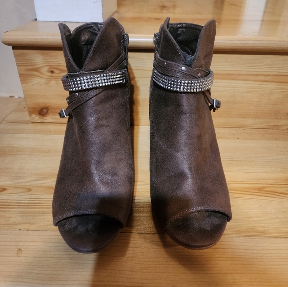 Authenic American Heritage Women's Open-Toe Ankle Booties - Picture 6 of 13